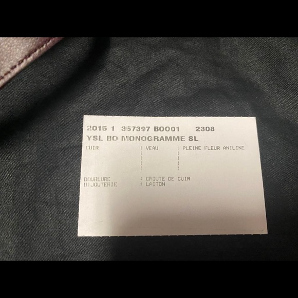 YSL wine/purple colored handbag🔥🔥🔥🔥 - Picture 7 of 8